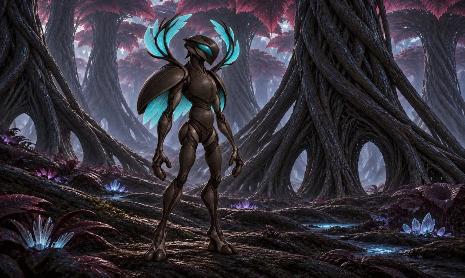 Echari full-figure marketing illustration